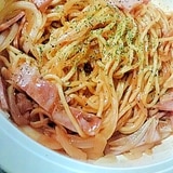 中華そばで簡単イタリアンスパゲティ♪レンジ使用エコ